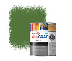 Zinsser Allcoat Exterior Wall Paint RAL 6025 Fern green - 1 liter