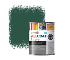 Zinsser Allcoat Exterior Wall Paint RAL 6028 Pine green - 1 liter