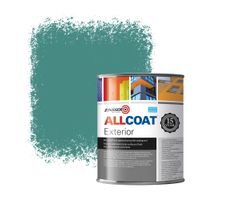 Zinsser Allcoat Exterior Außen-Wandfarbe RAL 6033 Minttürkis - 1 Liter