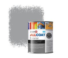 Zinsser Allcoat Exterior Außen-Wandfarbe RAL 7004 Signalgrau - 1 Liter