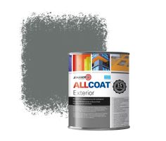 Zinsser Allcoat Exterior Außen-Wandfarbe RAL 7005 Mausgrau - 1 Liter
