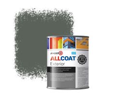 Zinsser Allcoat Exterior Außen-Wandfarbe RAL 7010 Zeltgrau - 1 Liter