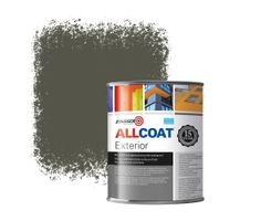 Zinsser Allcoat Exterior Muurverf RAL 7013 Bruingrijs - 1 liter