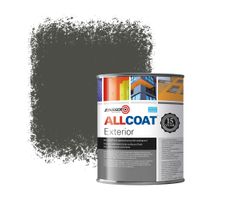 Zinsser Allcoat Pintura Exterior para Paredes RAL 7022 Gris umbral - 1 litro