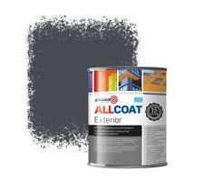 Zinsser Allcoat Exterior Wall Paint RAL 7024 Graphite grey - 1 liter