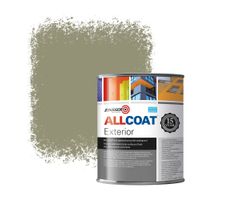 Zinsser Allcoat Exterior Wall Paint RAL 7034 Yellow grey - 1 liter