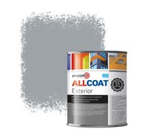 Zinsser Allcoat Exterior Außen-Wandfarbe RAL 7040 Fenstergrau - 1 Liter