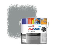 Zinsser Allcoat Per Pareti Per Uso Esterno RAL 7042 Grigio traffico A - 2,5 litro