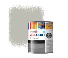 Zinsser Allcoat Exterior Außen-Wandfarbe RAL 7044 Seidengrau - 1 Liter
