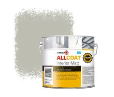 Zinsser Allcoat Interior Wall Paint RAL 7044 Silk grey - 2,5 liter
