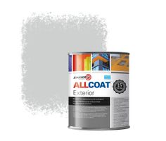 Zinsser Allcoat Exterior Außen-Wandfarbe RAL 7047 Telegrau 4 - 1 Liter