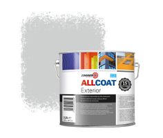 Zinsser Allcoat Per Pareti Per Uso Esterno RAL 7047 Grigio tele 4 - 2,5 litro