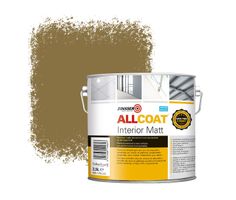 Zinsser Allcoat Interior Wall Paint RAL 8000 Green brown - 2,5 liter
