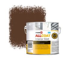 Zinsser Allcoat Interior Wall Paint RAL 8011 Nut brown - 2,5 liter