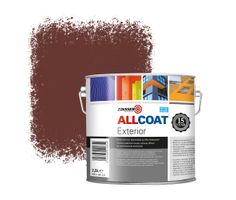 Zinsser Allcoat Exterior Muurverf RAL 8012 Roodbruin - 2,5 liter