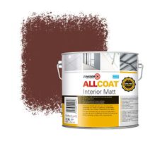 Zinsser Allcoat Interior Wandfarbe RAL 8012 Rotbraun - 2,5 Liter