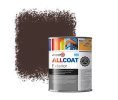 Zinsser Allcoat Exterior Wall Paint RAL 8017 Chocolate brown - 1 liter