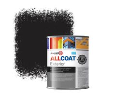 Zinsser Allcoat Exterior Wall Paint RAL 8022 Black brown - 1 liter