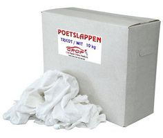 Poetsdoeken Wit - 10kg doos