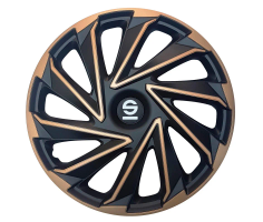 Sparco Hubcaps Varese 15 inch Gold Black - 4 pieces