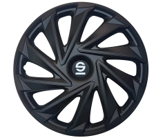 Sparco Hubcaps Varese 14 inch Black - 4 pieces
