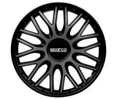 Sparco Wheel Covers Roma 15 inch Grey Black - 4 pieces