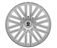 Sparco Enjoliveurs Bergamo 15 pouces Argent - 4 pièces