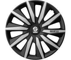 Sparco Wheel Covers Milano 14 inch Black Silver - 4 pieces