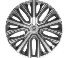 Sparco Enjoliveurs Modena 14 pouces Gris Argenté - 4 pièces