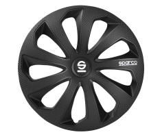 Sparco Wheel Covers Sicilia 16 inch Black Carbon - 4 pieces