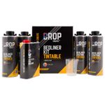 CROP 2K bedlinerfärg, kan tonas - 4 liters set + härdare