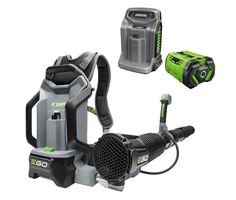 EGO LB6000E-K1103 Soplador de Hojas de Mochila a Batería y Cargador Rápido 56 Voltios