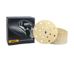 Discos de lija MIRKA Gold 150mm con 17 agujeros