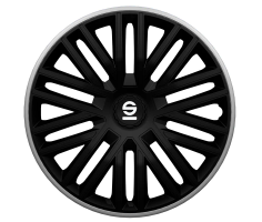 Sparco Wheel Covers Bergamo 16 inch Black Grey - 4 pieces