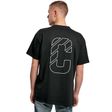 CROP Oversized T-Shirt - Zwart