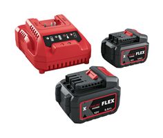FLEX P-Set 12-55 Q Juego de Carga 12V 2x 5,0Ah + Cargador Rápido
