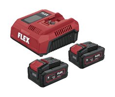 FLEX P-Set 18-55 CA2 Juego de Carga 18V 2x 5,0Ah + Cargador Rápido