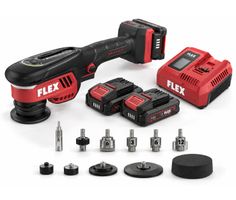 FLEX PXCE 18-EC SET 18V Accu Polijstmachine Roterend & Excentrisch 30-75mm