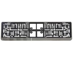 Porte-plaque d'immatriculation en plastique chromé