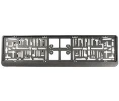 Porte-plaque d'immatriculation en plastique Gunmetal Grey